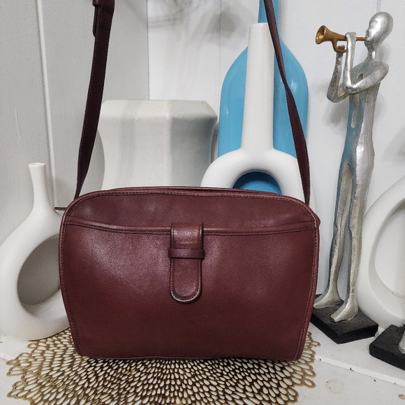 Vintage COACH Brighton Bag Burgandy - Picture 13 of 13